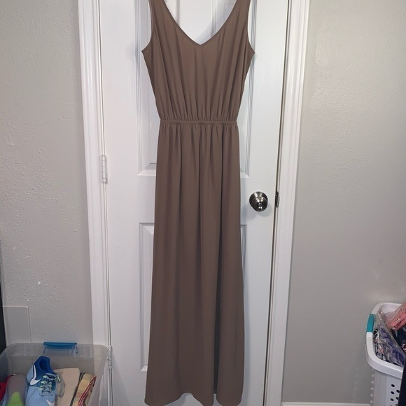 Show Me Your Mumu Kendall Scott Brown V-Back Formal Bridesmaids Dress Small - Picture 2 of 6